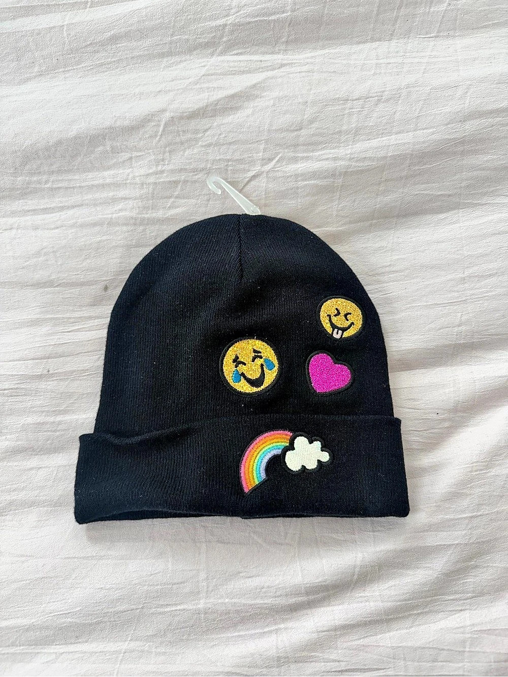 Kids Black Beanie NWT